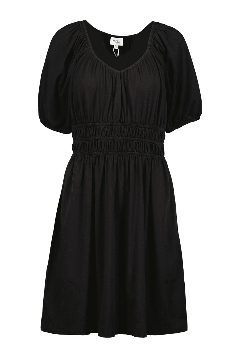 black sweetheart mini dress / M Sweetheart neck