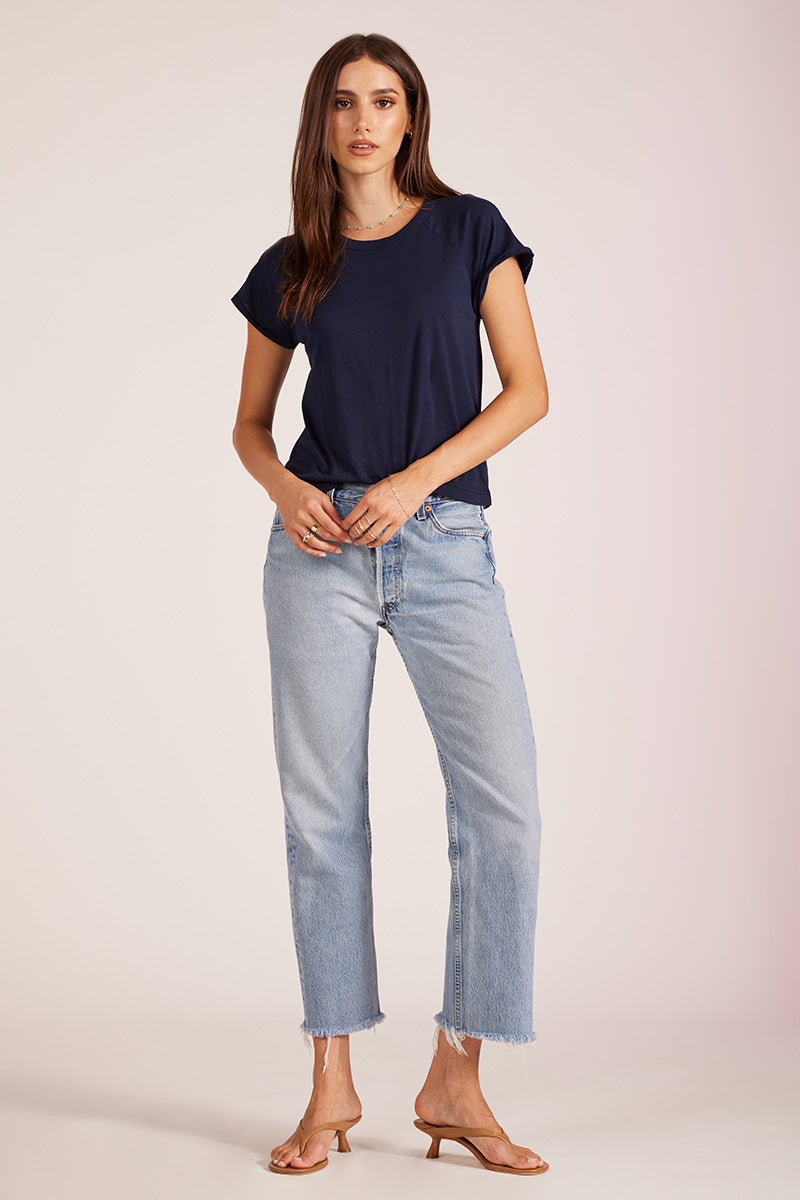 RAGLAN CAP SLEEVE TEE