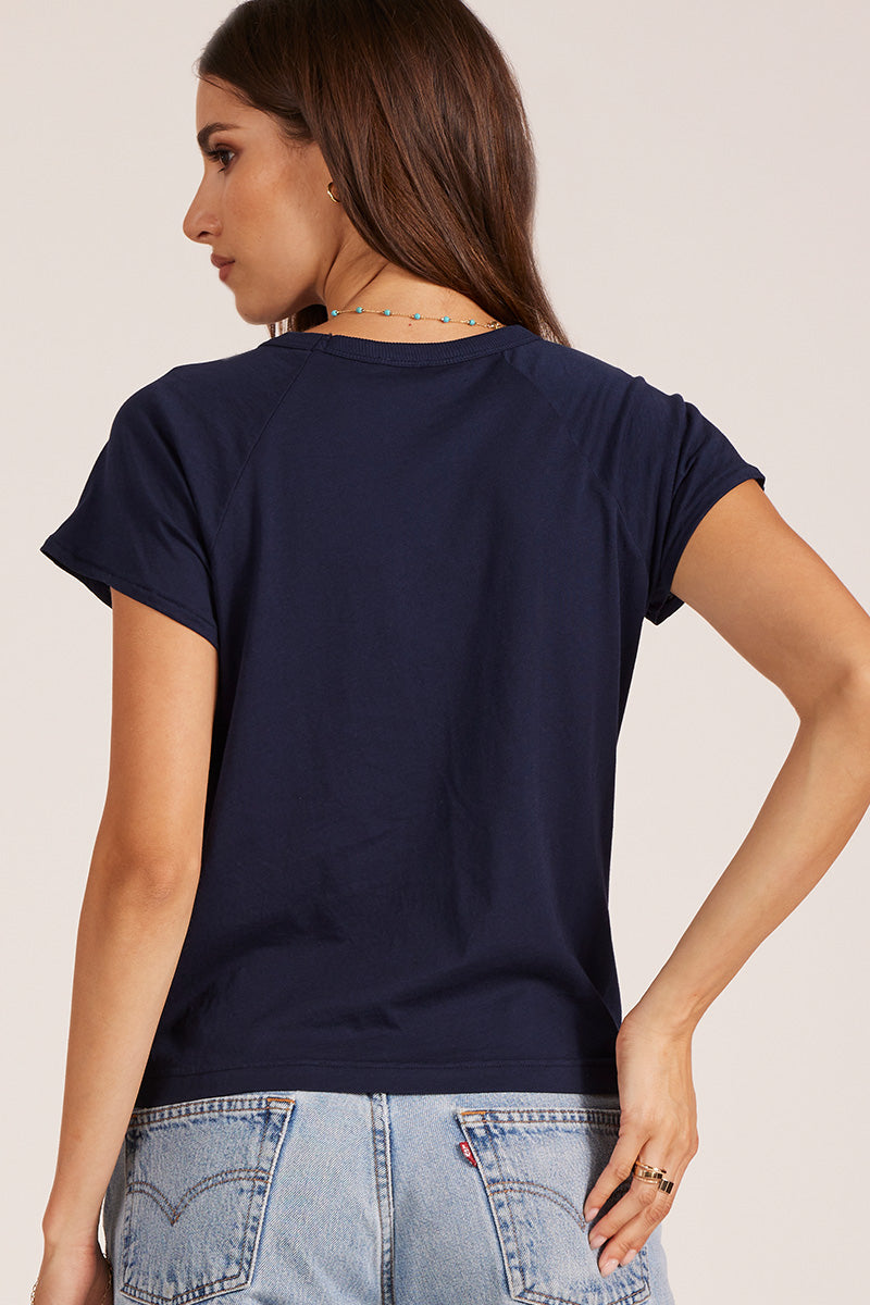 RAGLAN CAP SLEEVE TEE