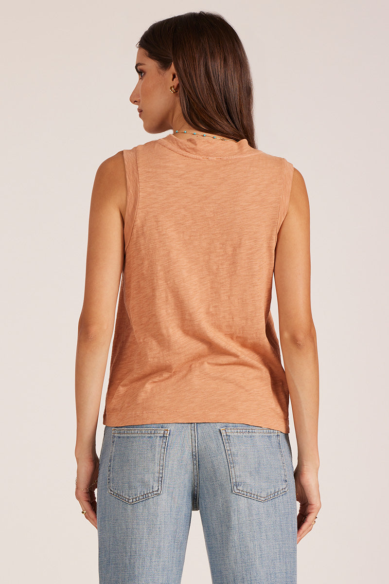 BANDED VNECK TANK