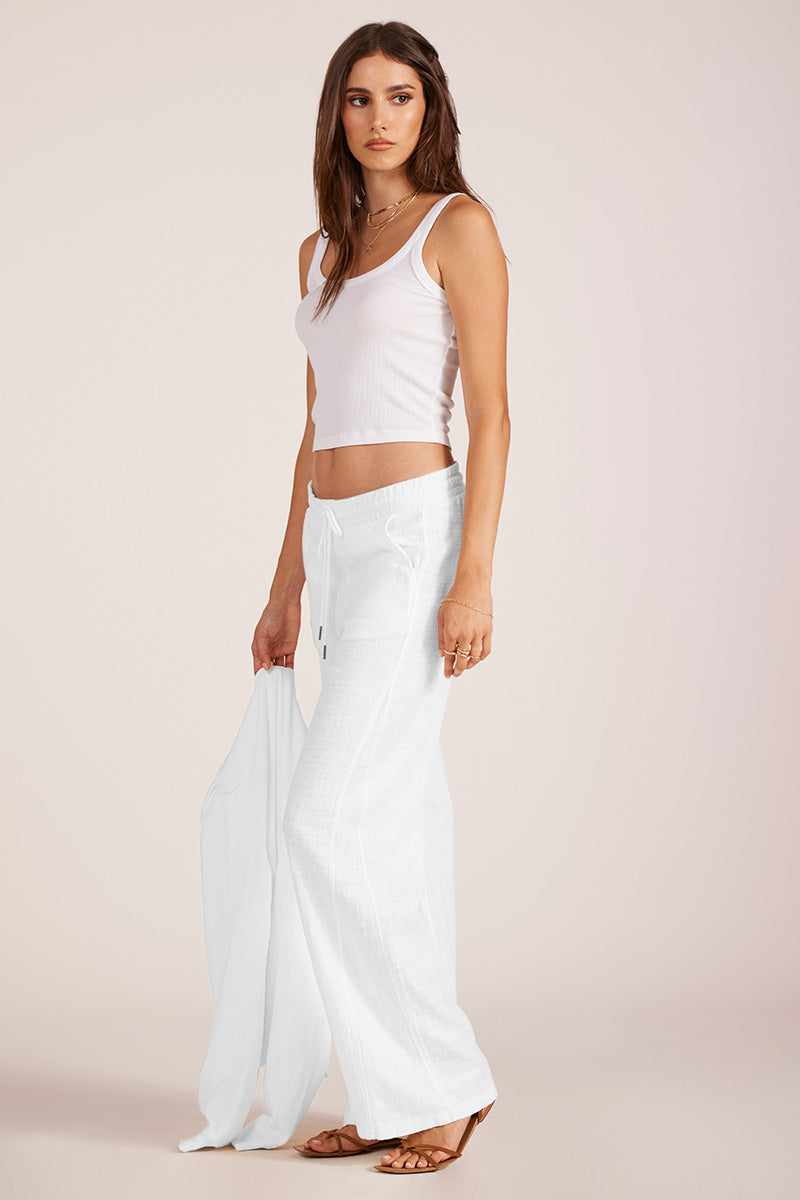 WIDE LEG GUSSET PANT