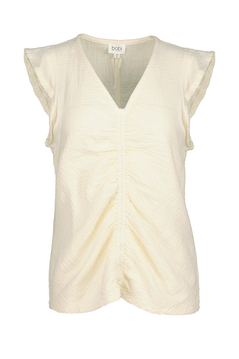 CINCHED FRONT TOP