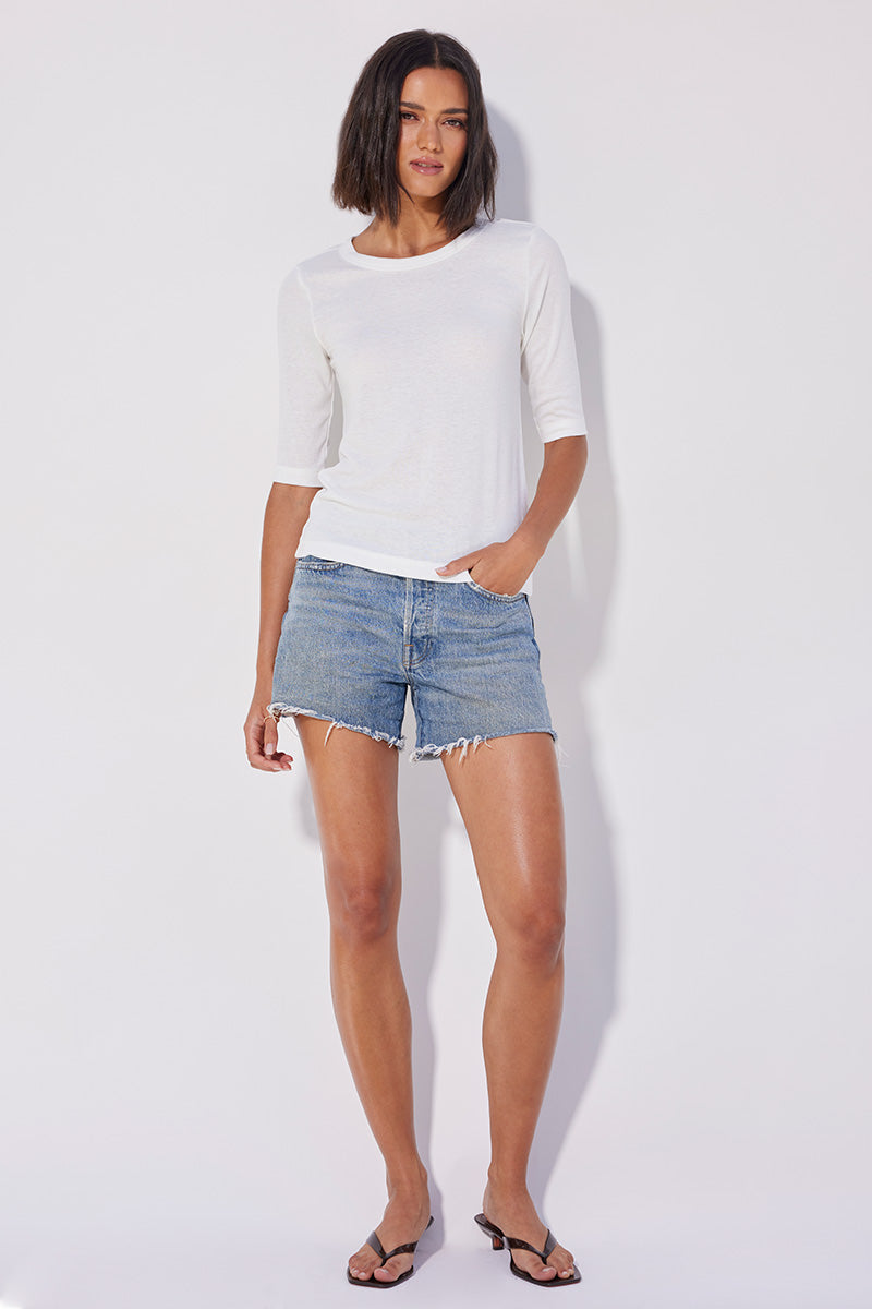ELBOW LENGTH SLIM TEE