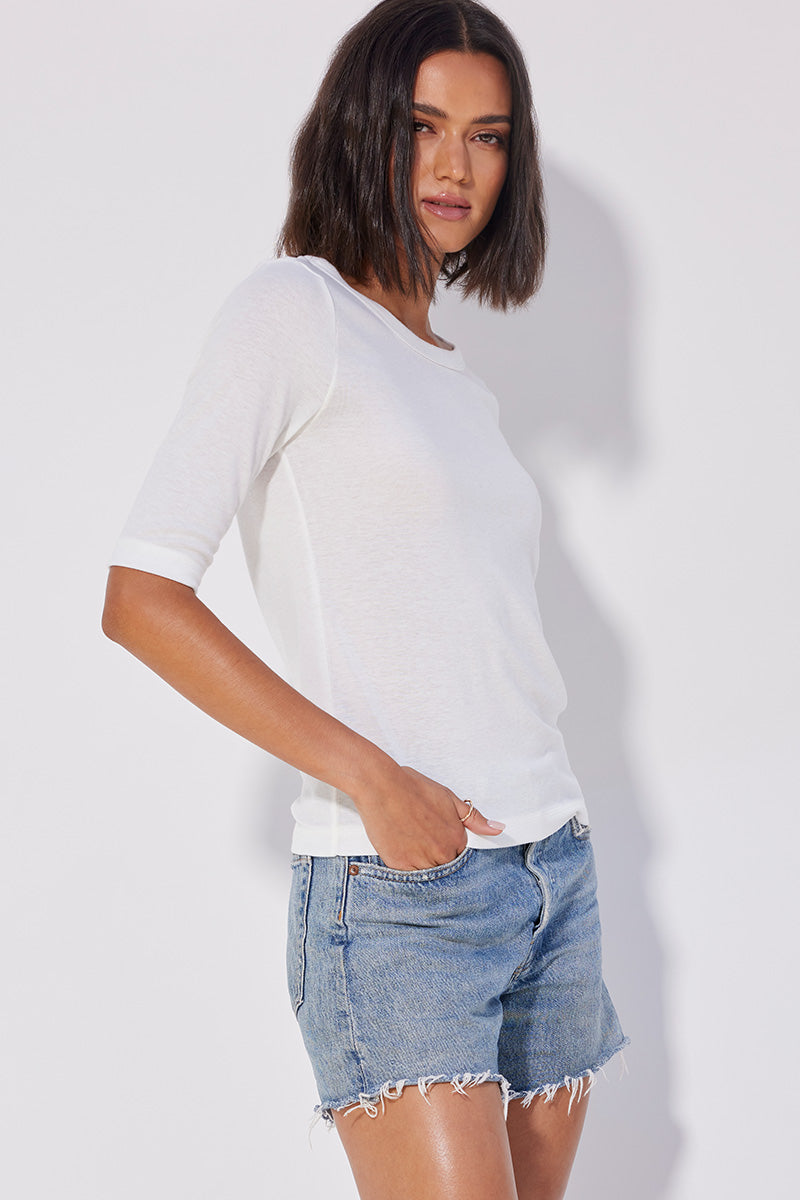 ELBOW LENGTH SLIM TEE