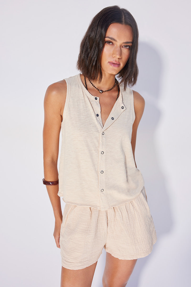 CROPPED SNAP TANK