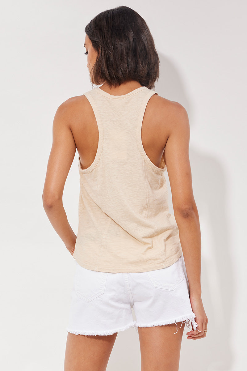 SEAMED VNECK TANK