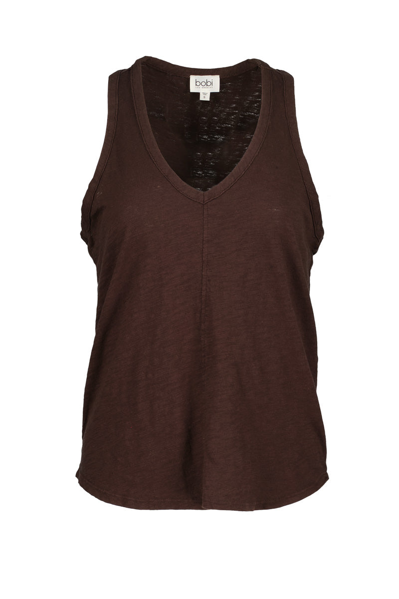 SEAMED VNECK TANK
