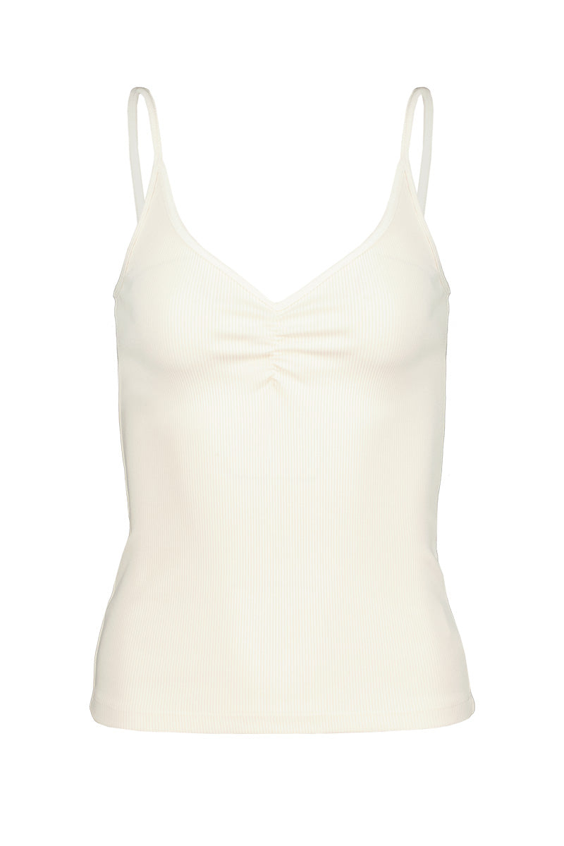 SHIRRED FRONT CAMI
