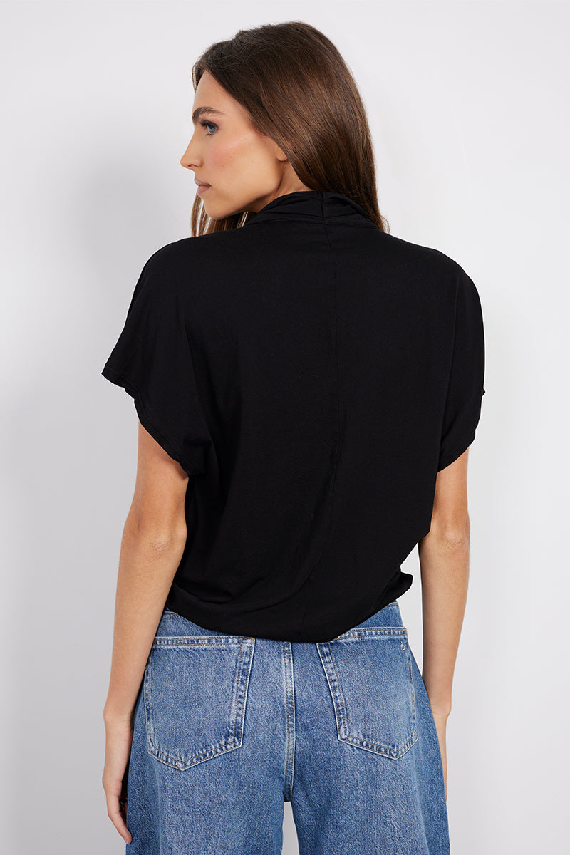 SURPLICE DROP SHOULDER TEE