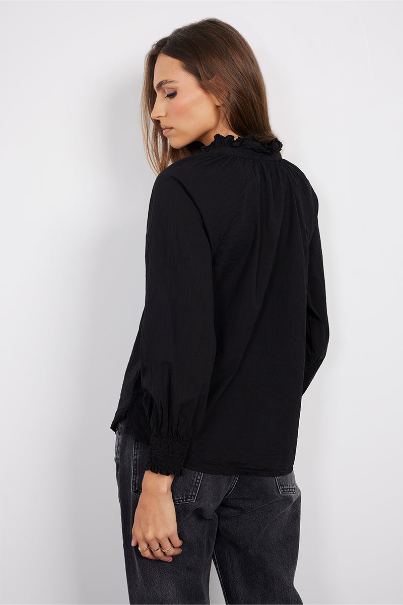 RAGLAN BUTTON-UP SMOCK SLEEVE