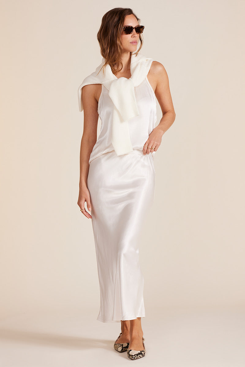 MIDI BIAS CUT SKIRT