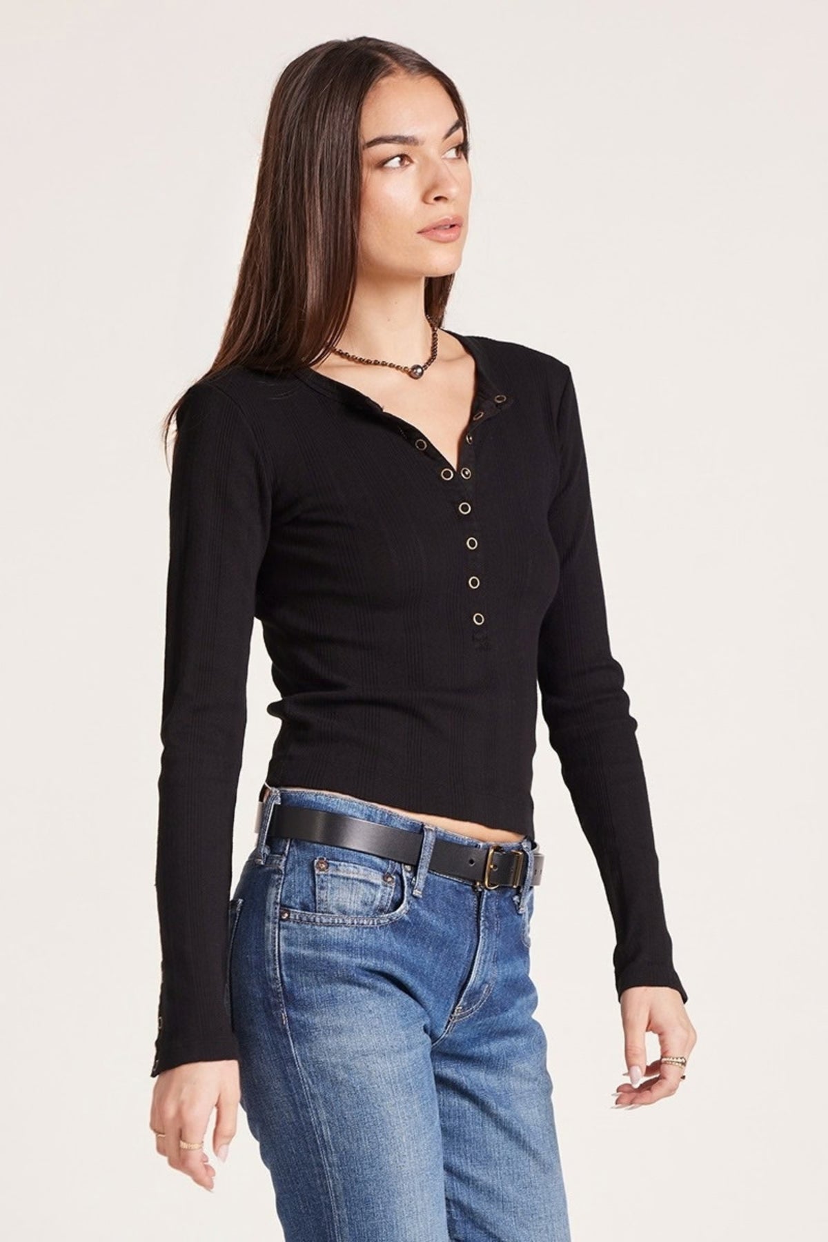 SLIM PLACKET HENLEY