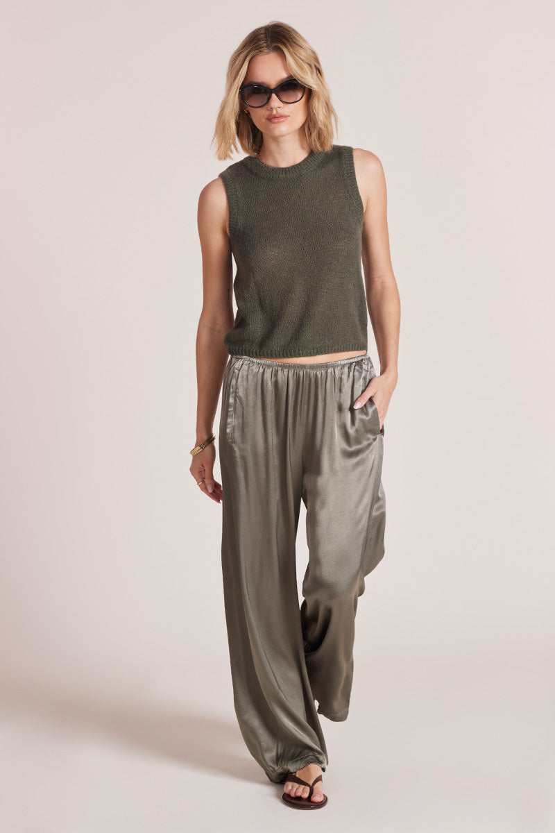 DRAPED WIDE LEG PANT