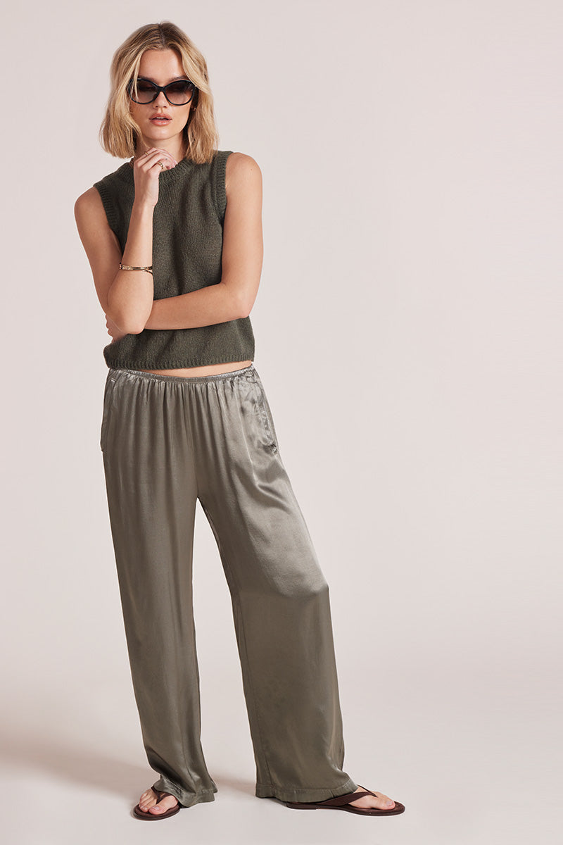 DRAPED WIDE LEG PANT