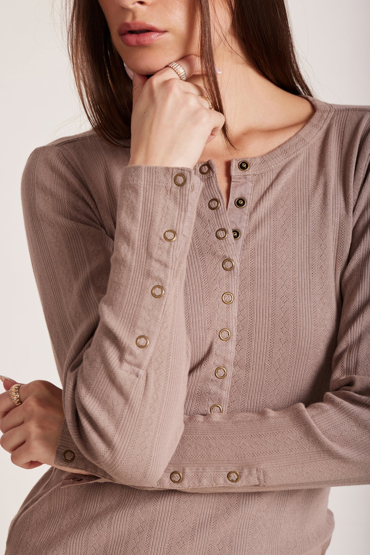 SLIM PLACKET HENLEY
