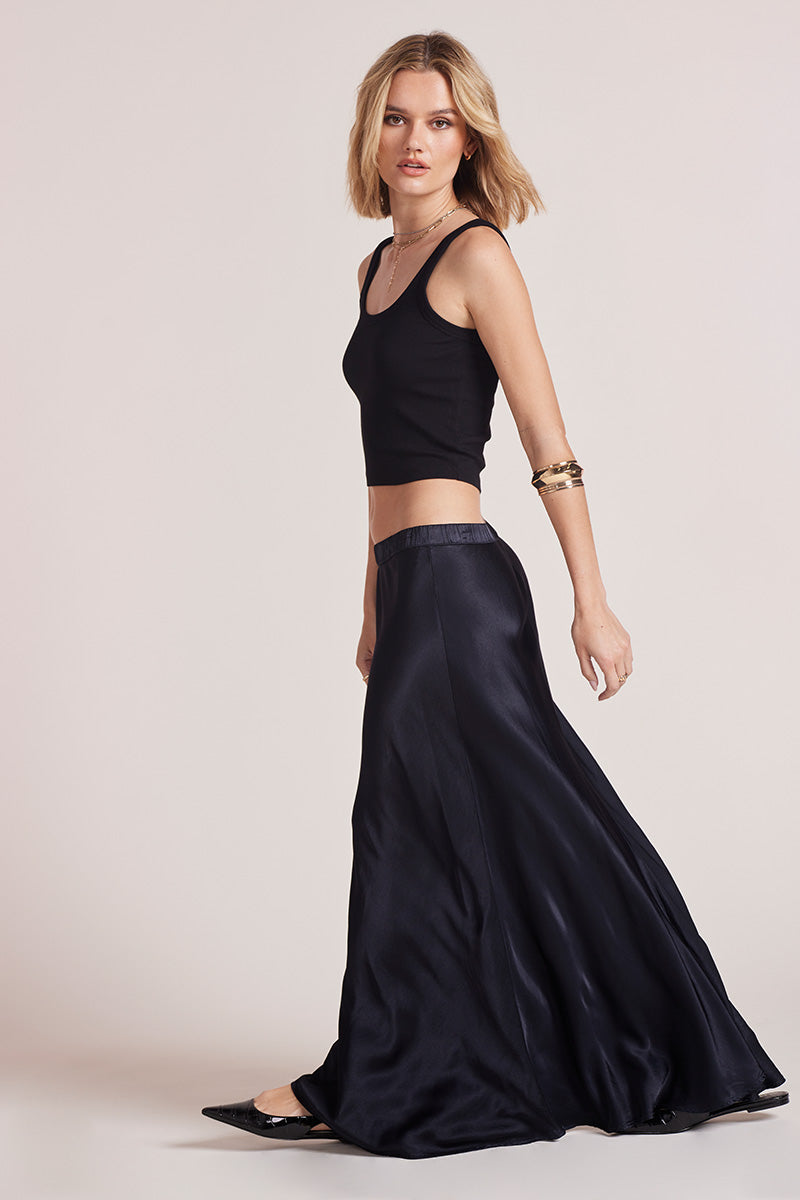 SEAMED BIAS CUT SKIRT