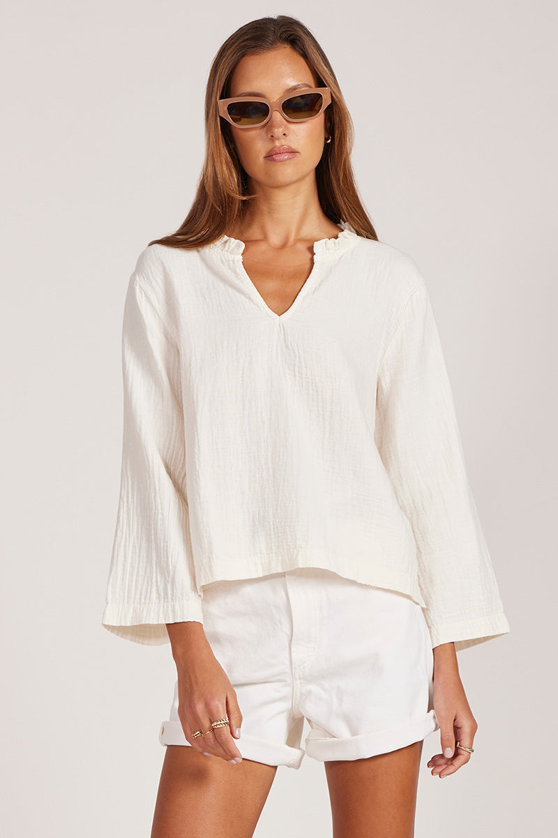 BELL SLEEVE SHELL TOP