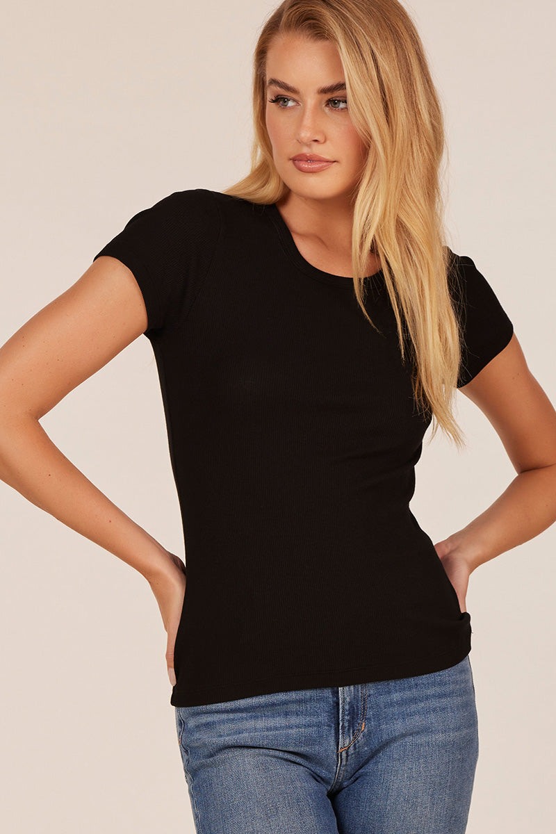 SKINNY CREW NECK TEE