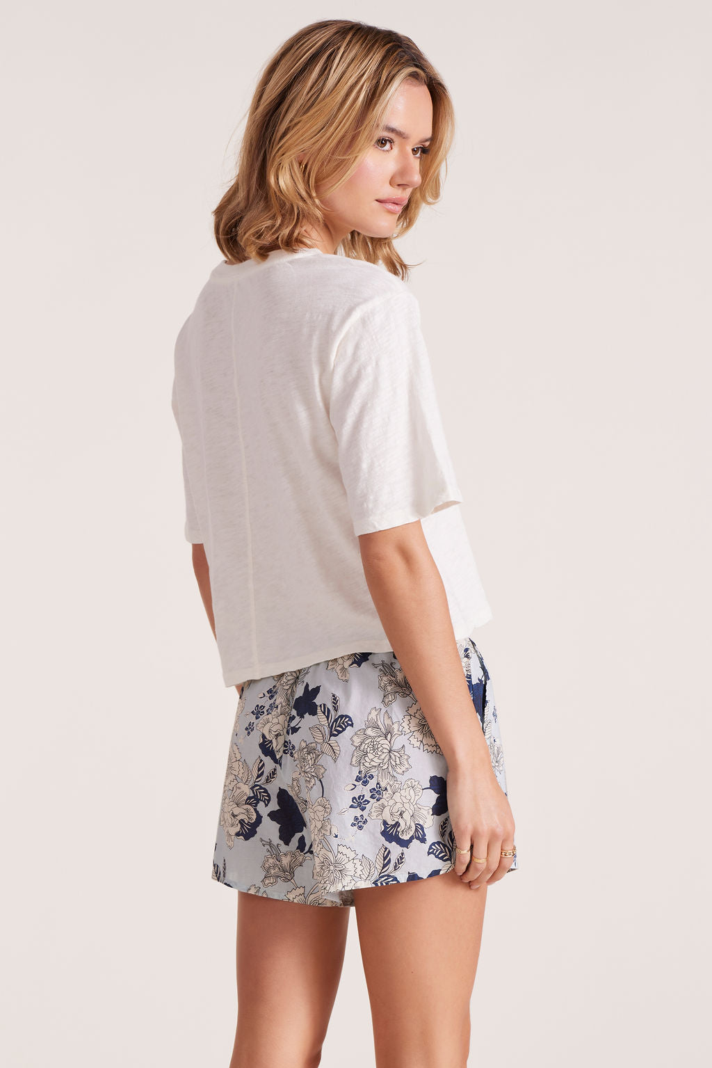 CENTER BACK SEAM CROP TOP - bobi Los Angeles