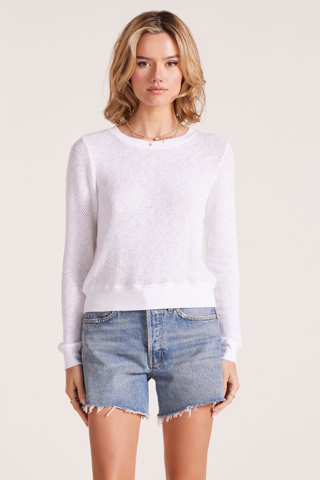 MESH CREW PULLOVER - bobi Los Angeles