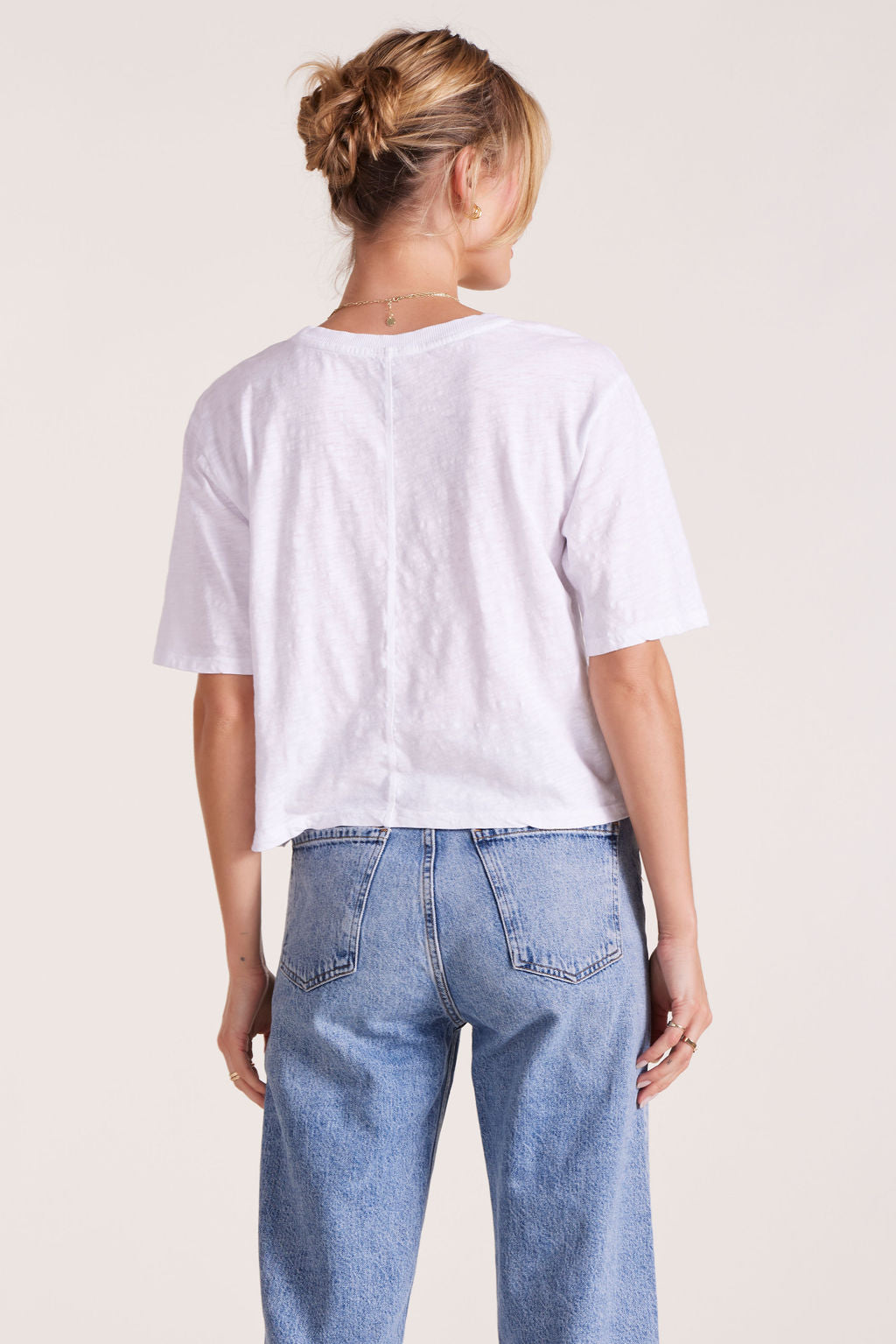 CENTER BACK SEAM CROP TOP - bobi Los Angeles