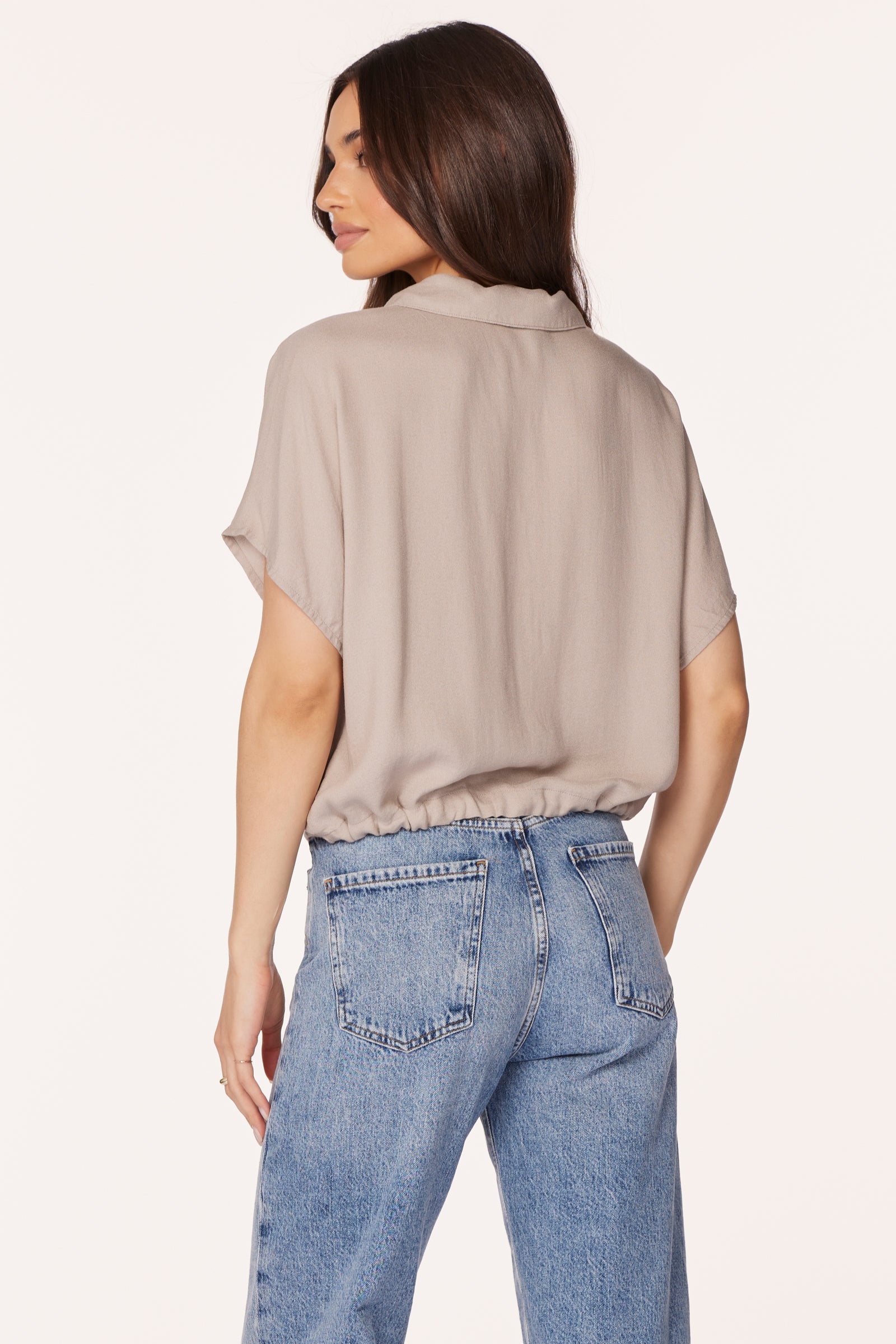 TIE HEM BLOUSE