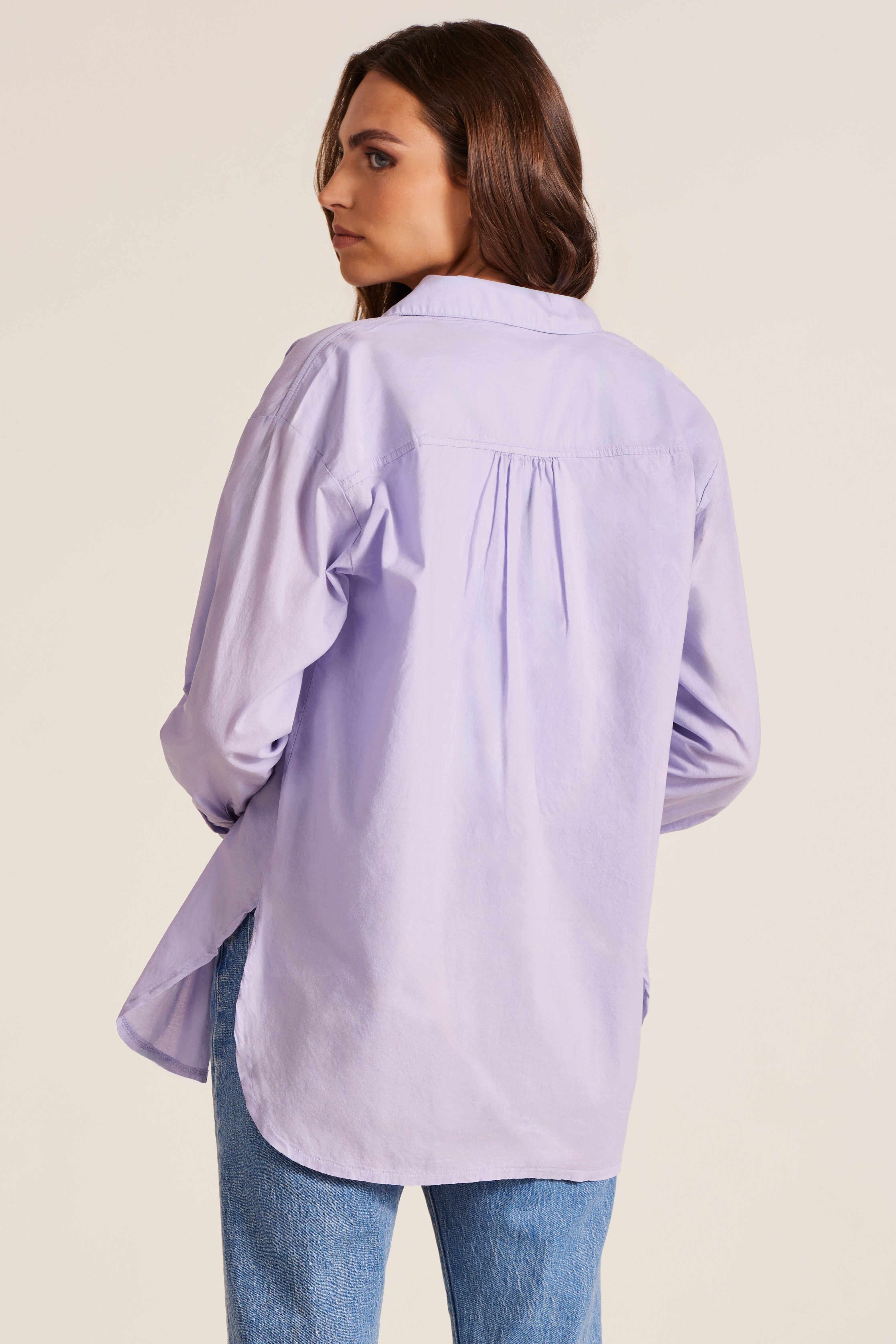 OVERSIZED BUTTON FRONT TUNIC