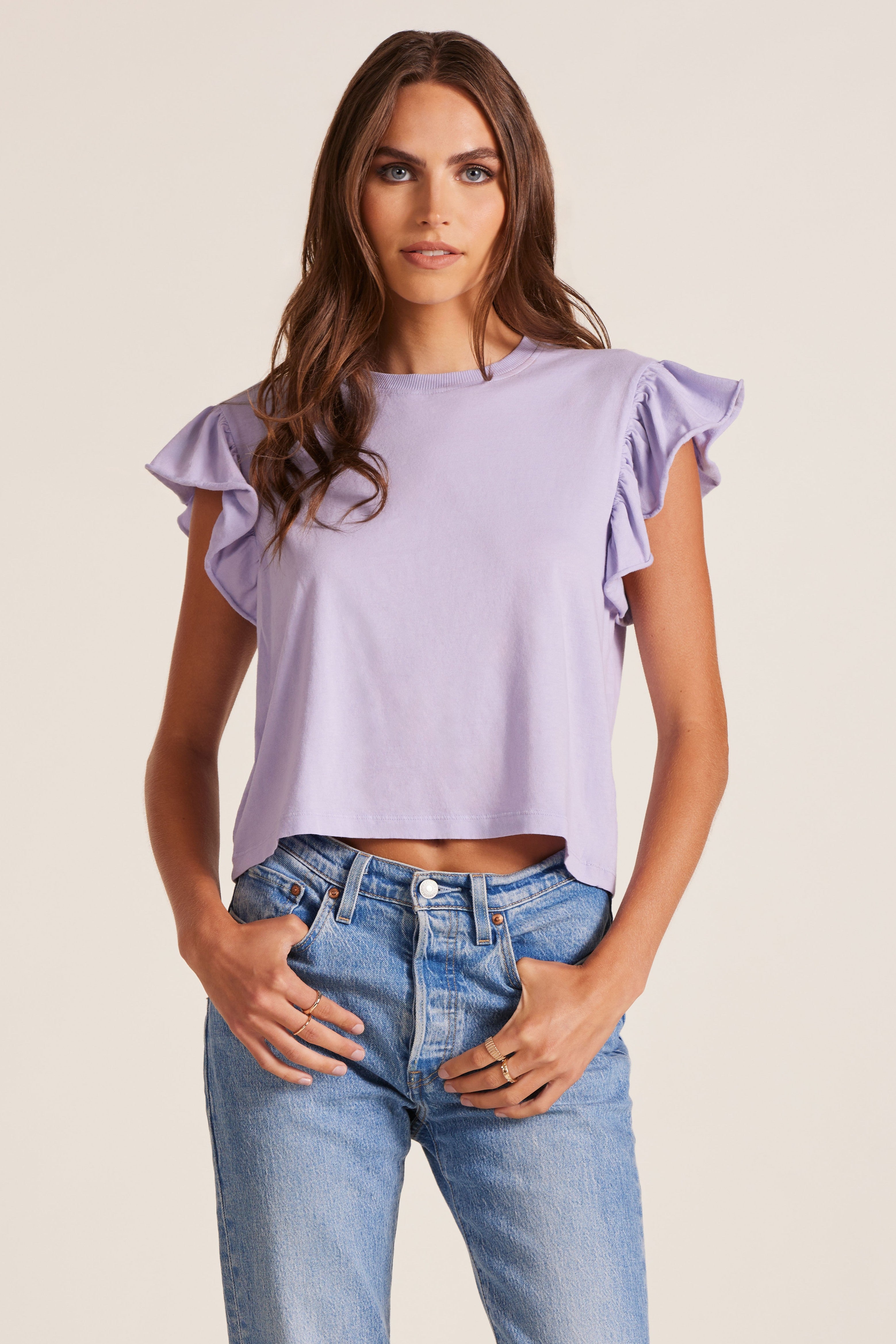 FLUTTER SLEEVE TEE
