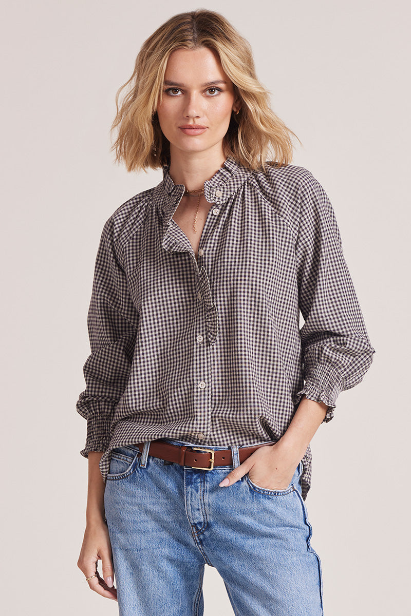 ROSIE RUFFLE BUTTON UP