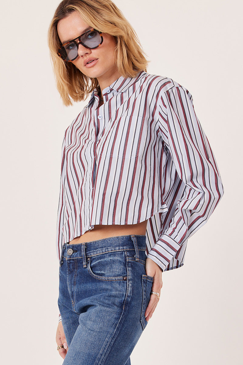 JUNE CROP BUTTON UP