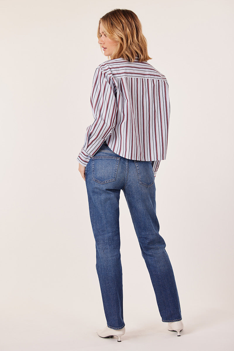 JUNE CROP BUTTON UP