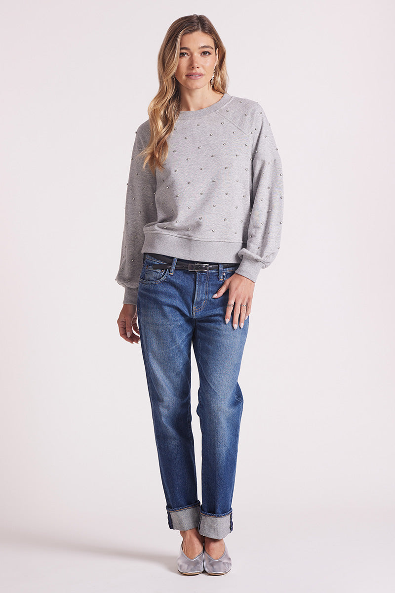 JEWELED RAGLAN PULLOVER