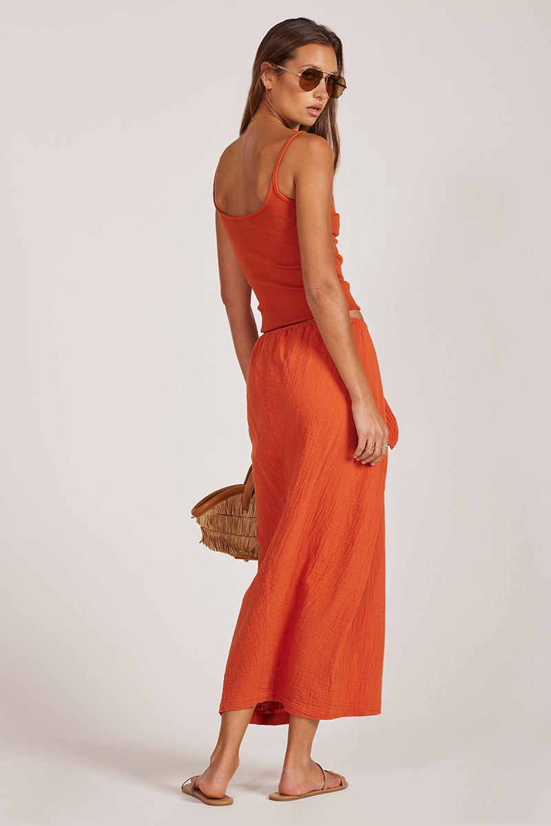 SHIRRED FRONT CAMI