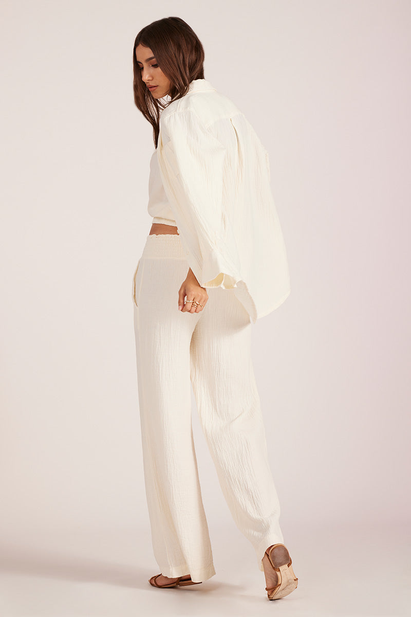 BUTTON FRONT LONG SLEEVE TOP