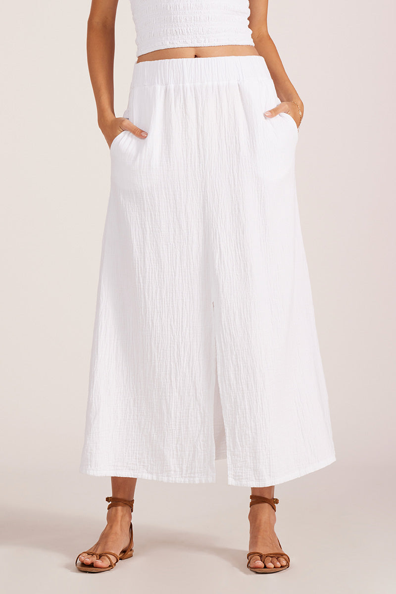 SPLIT FRONT MAXI SKIRT