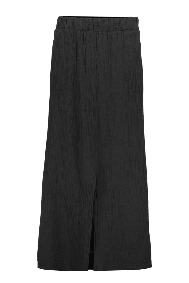 SPLIT FRONT MAXI SKIRT