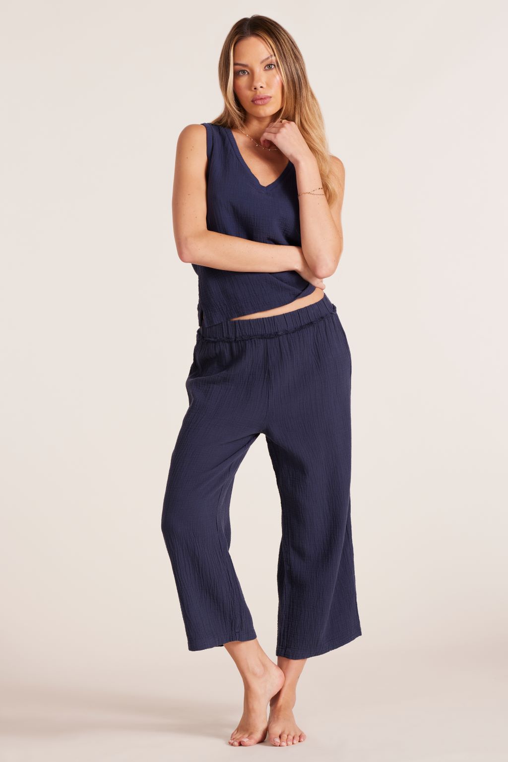 CROPPED WIDE LEG PANT