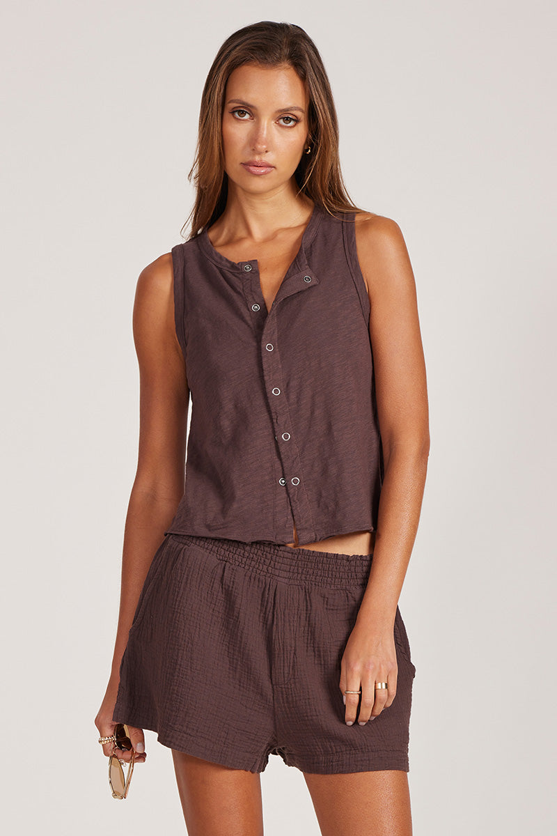 CROPPED SNAP TANK