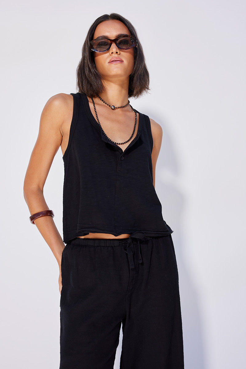 ぼ*と様 Magliano dirty black tank top 22ss ぼ*と様 Magliano dirty