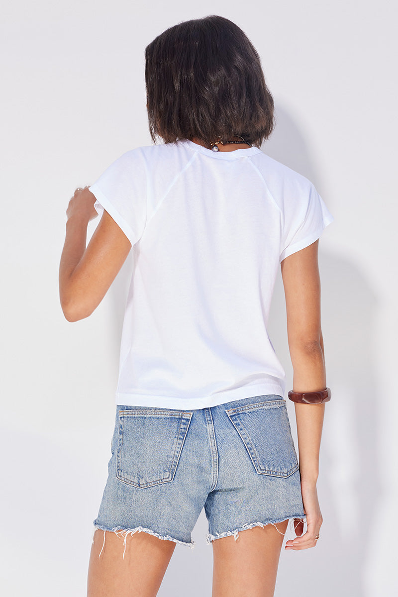 RAGLAN CAP SLEEVE TEE