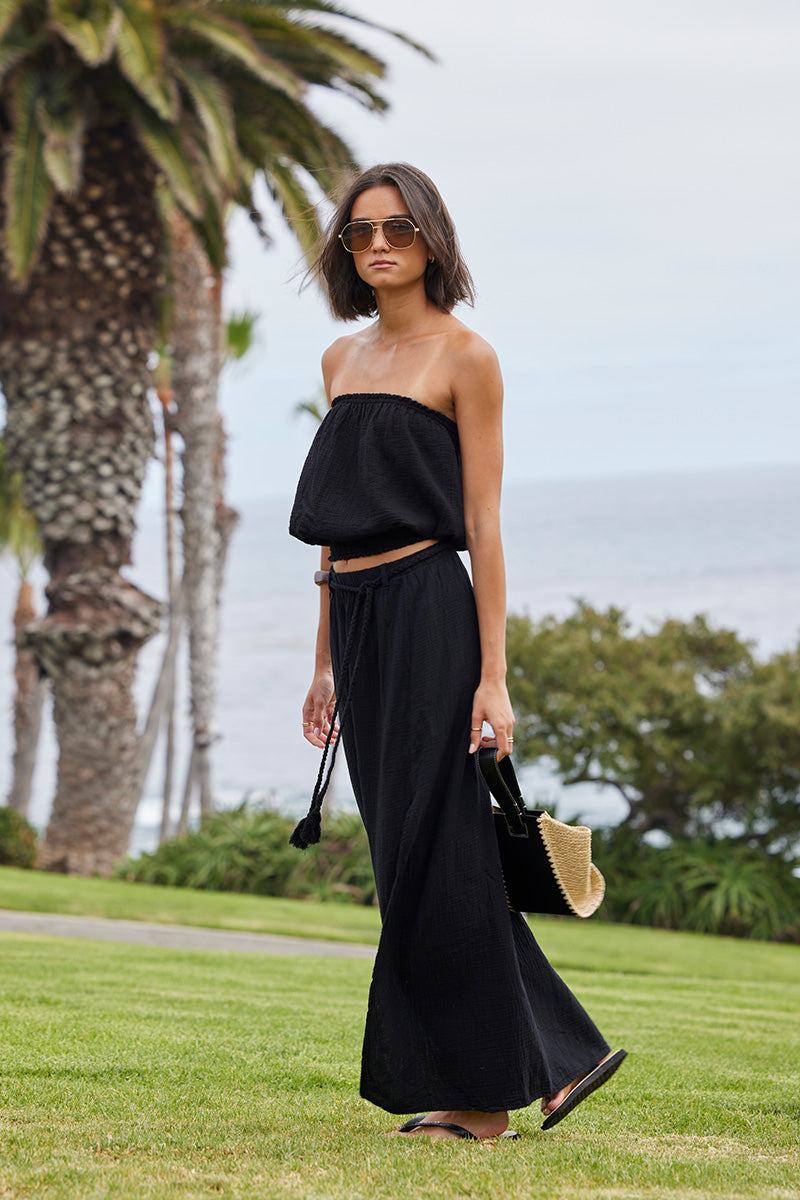 SMOCKED TUBE TOP