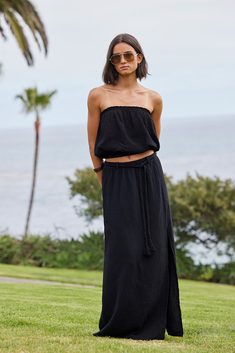 SMOCKED TUBE TOP
