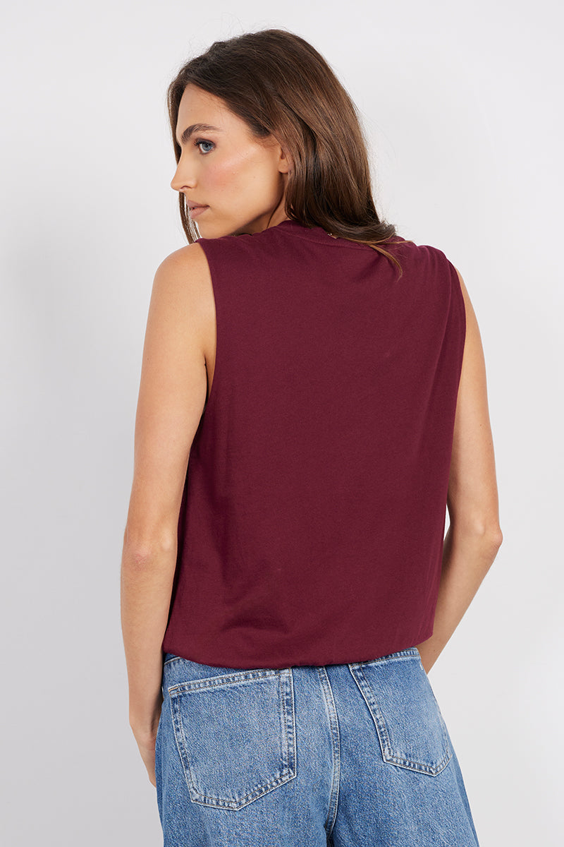 CREWNECK BUBBLE HEM TEE
