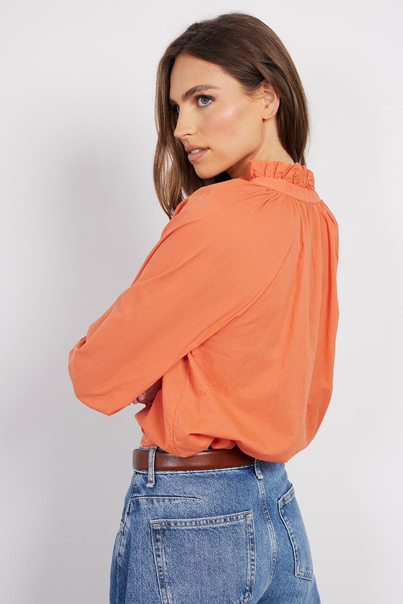 RAGLAN BUTTON-UP SMOCK SLEEVE