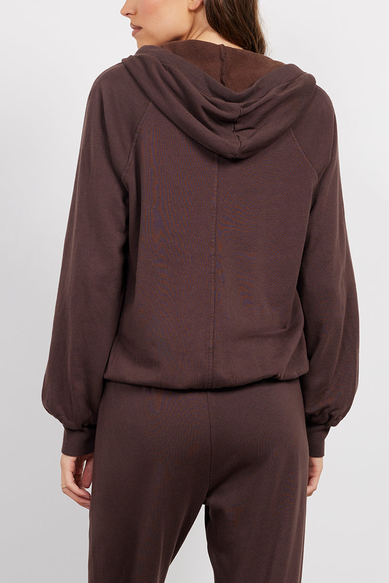 BUBBLE HEM HOOD JACKET