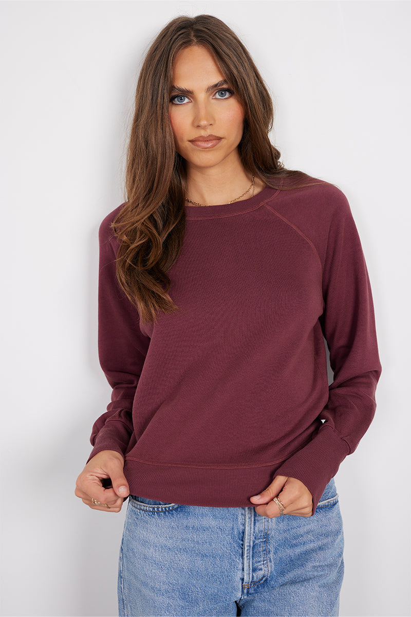 PUFF LONG SLEEVE RAGLAN PULLOVER