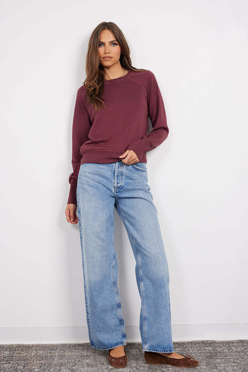 PUFF LONG SLEEVE RAGLAN PULLOVER