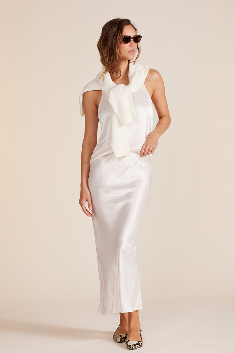 MIDI BIAS CUT SKIRT