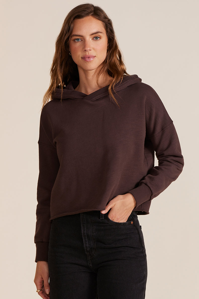 HI LOW CROPPED HOODIE