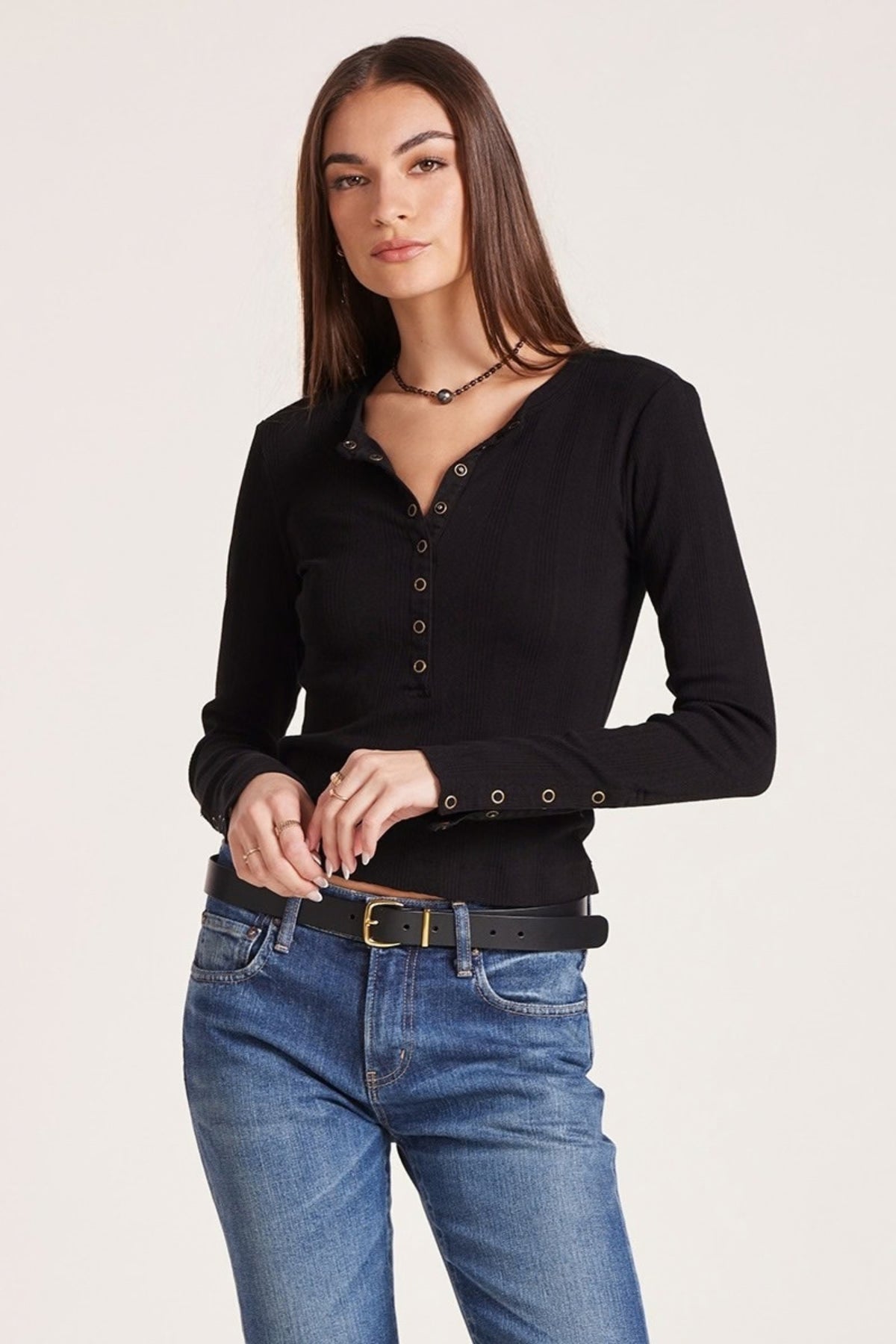 SLIM PLACKET HENLEY